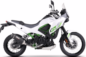 Die Kawasaki KLE500 erhält Titan- und Kohlefaser-Auspuffoptionen von SC-Project