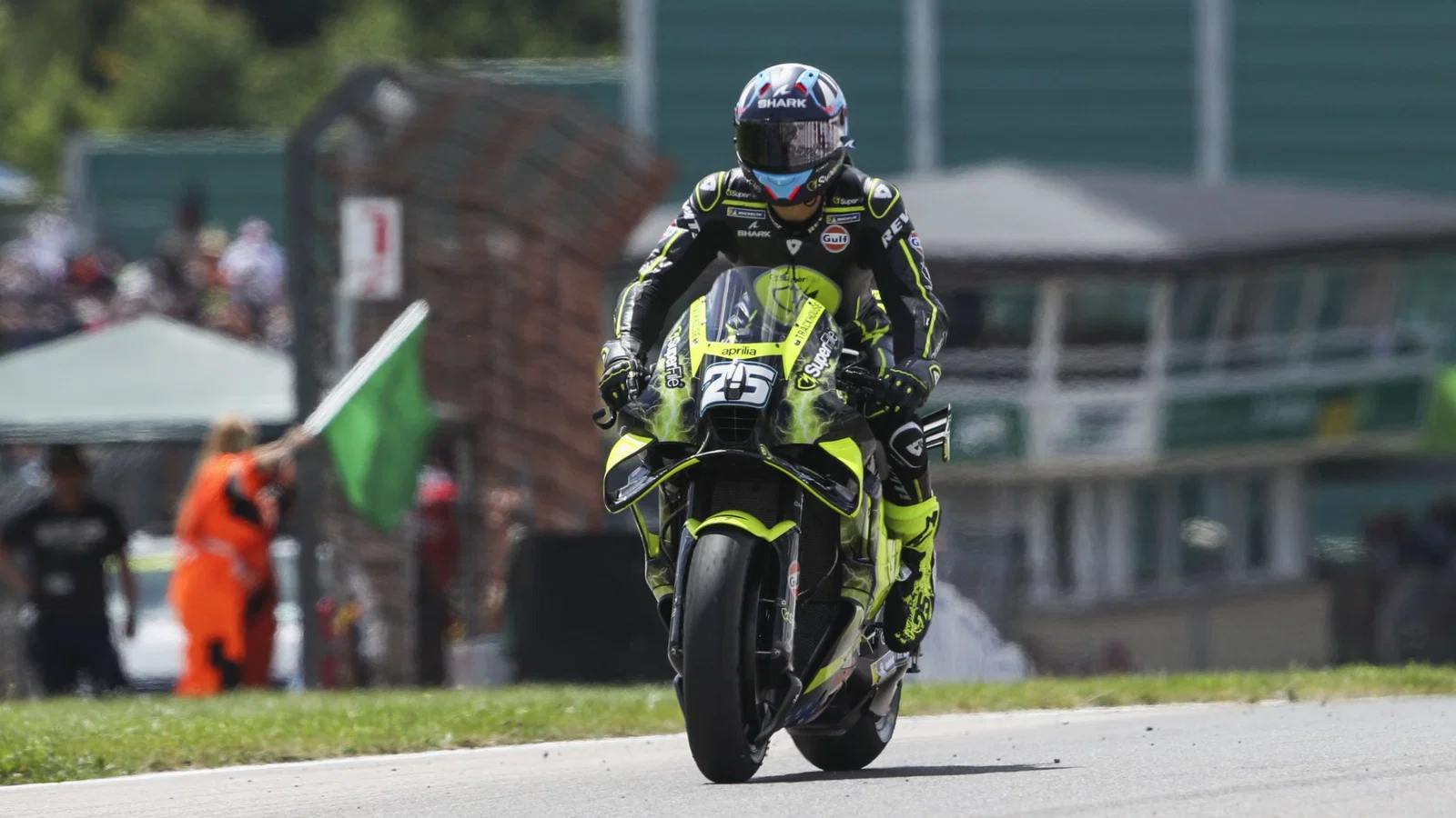 Raul Fernandez riding at Sachsenring. Credit: Gold and Goose.