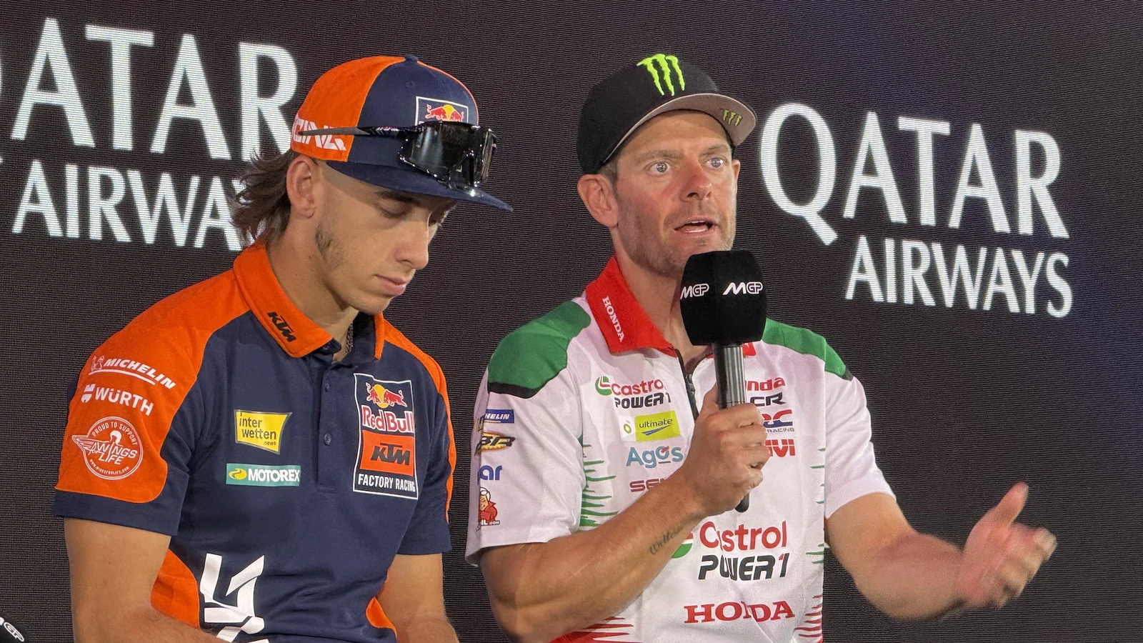 Cal Crutchlow and Pedro Acosta