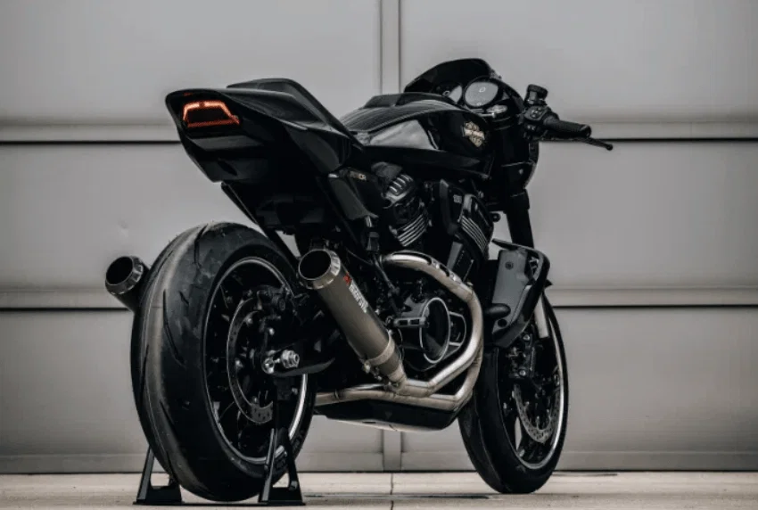 Rückblick auf den RMCR Café Racer. Bildnachweis: Harley-Davidson.