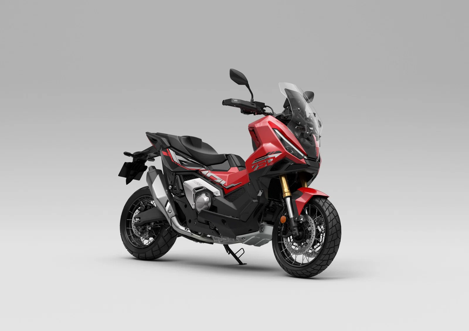 Neuer Honda X-ADV in der Farbe Grand Prix Red.