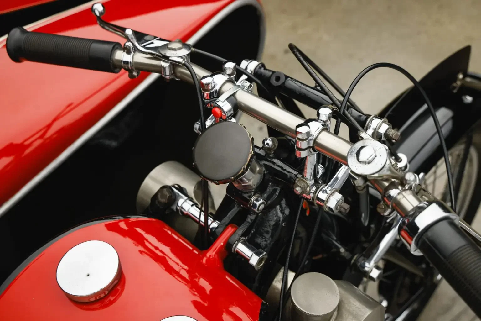 Ex-Steve McQueen Scott Flying Squirrel-Beiwagen-Outfit
