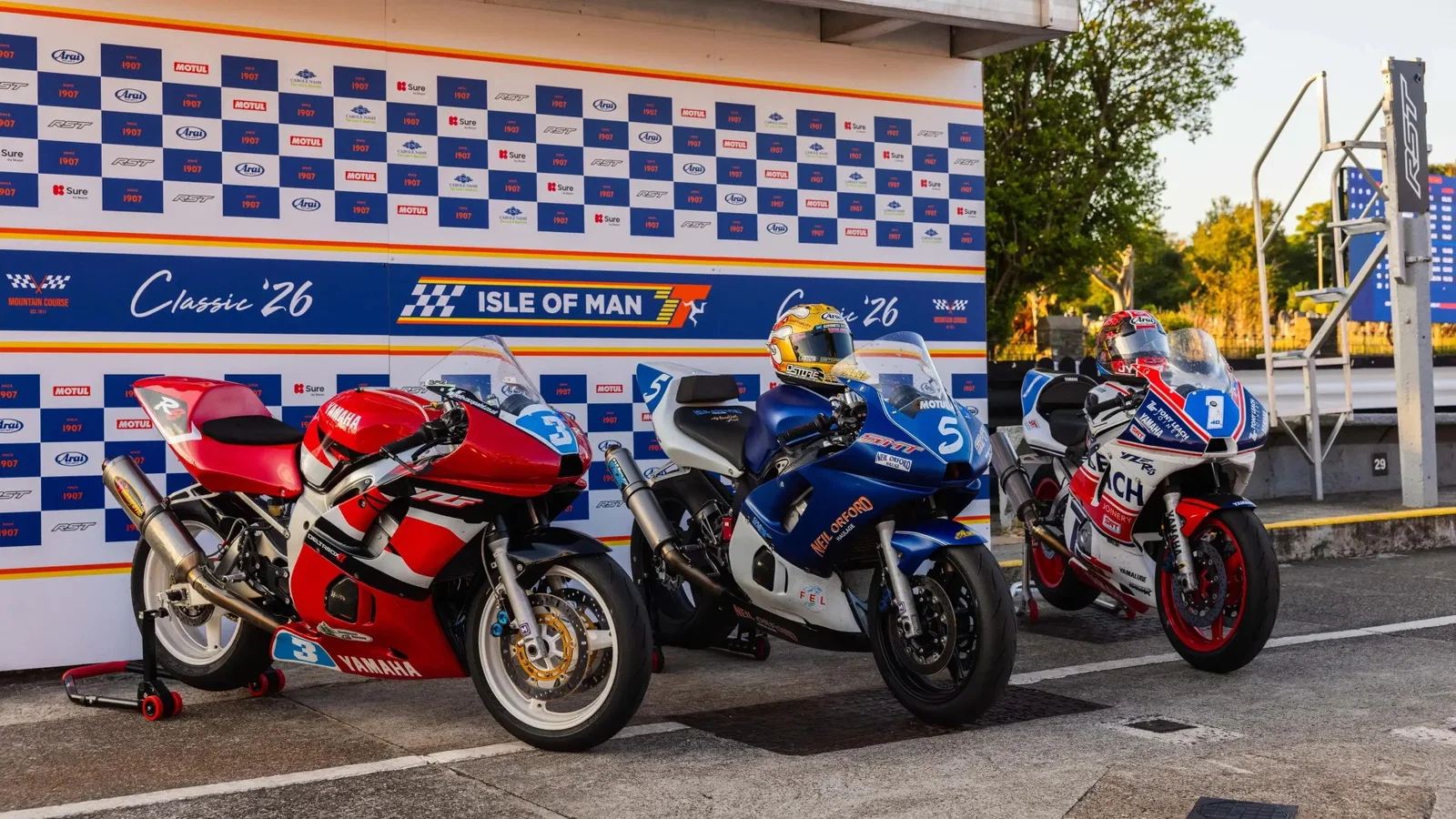Das Podium der Junior 600 Classic TT