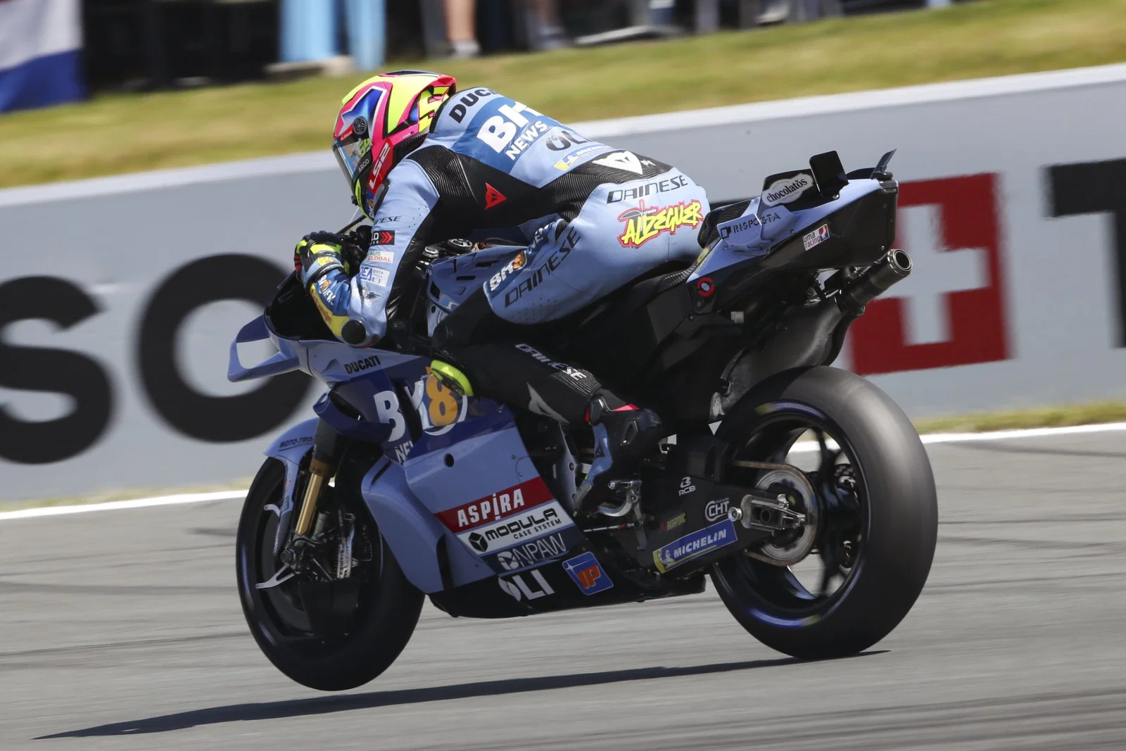 Fermin Aldeguer fährt seine Gresini-Ducati. Bildnachweis: Gold und Gans.