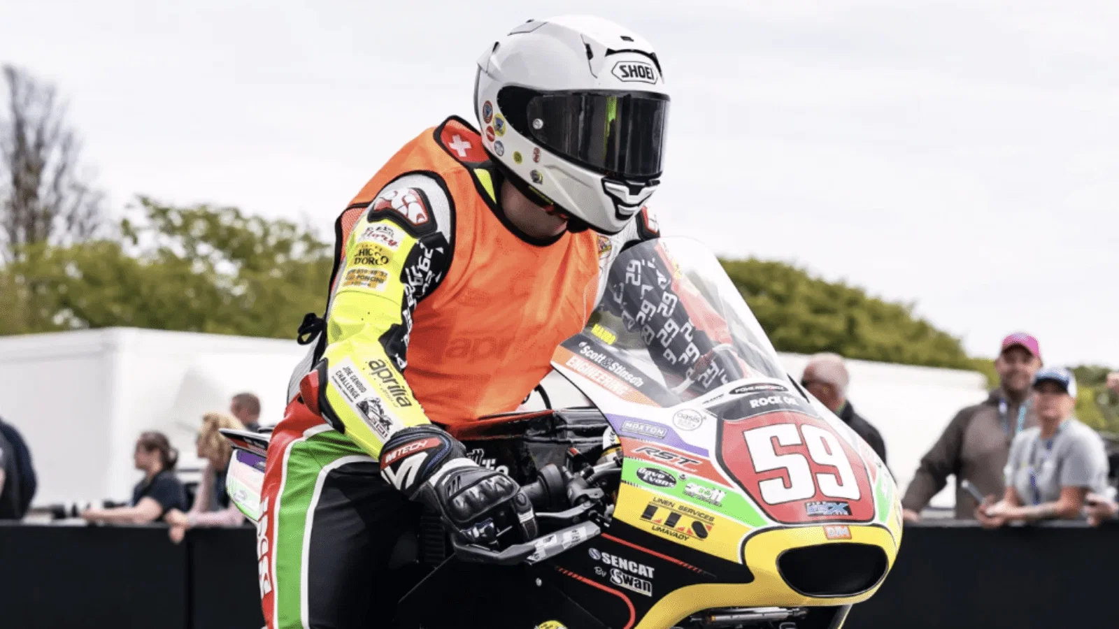 Poncini has been named as the rider killed in Tuesday