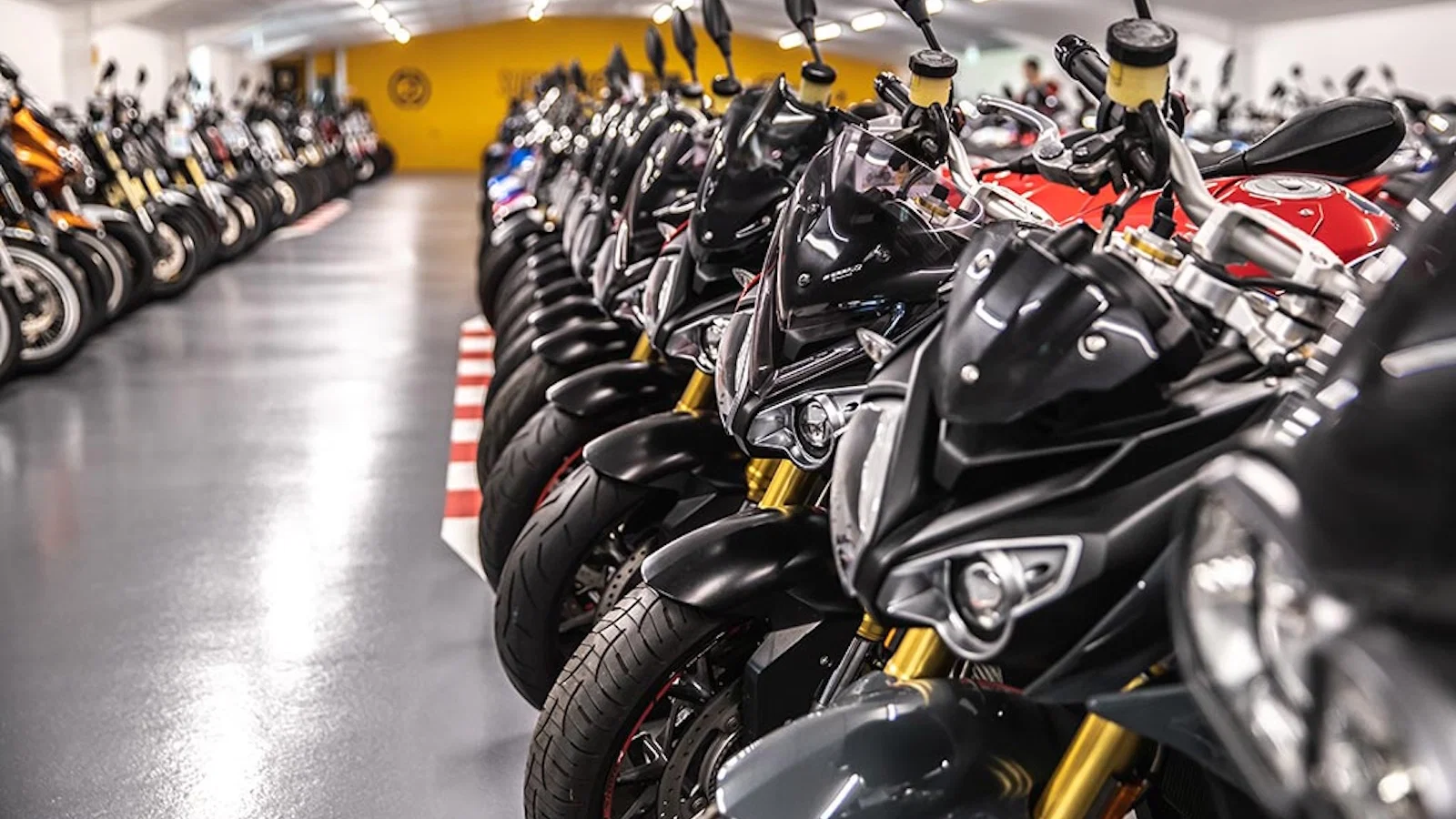Inside a SuperBike Factory showroom