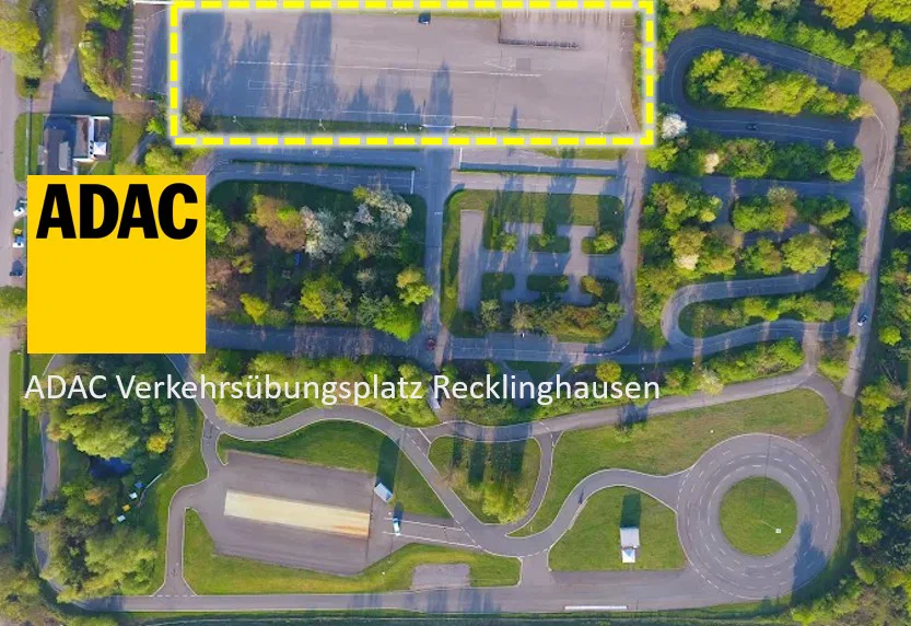 Die verwendete ADAC-Teststrecke ist oben im Bild hervorgehoben