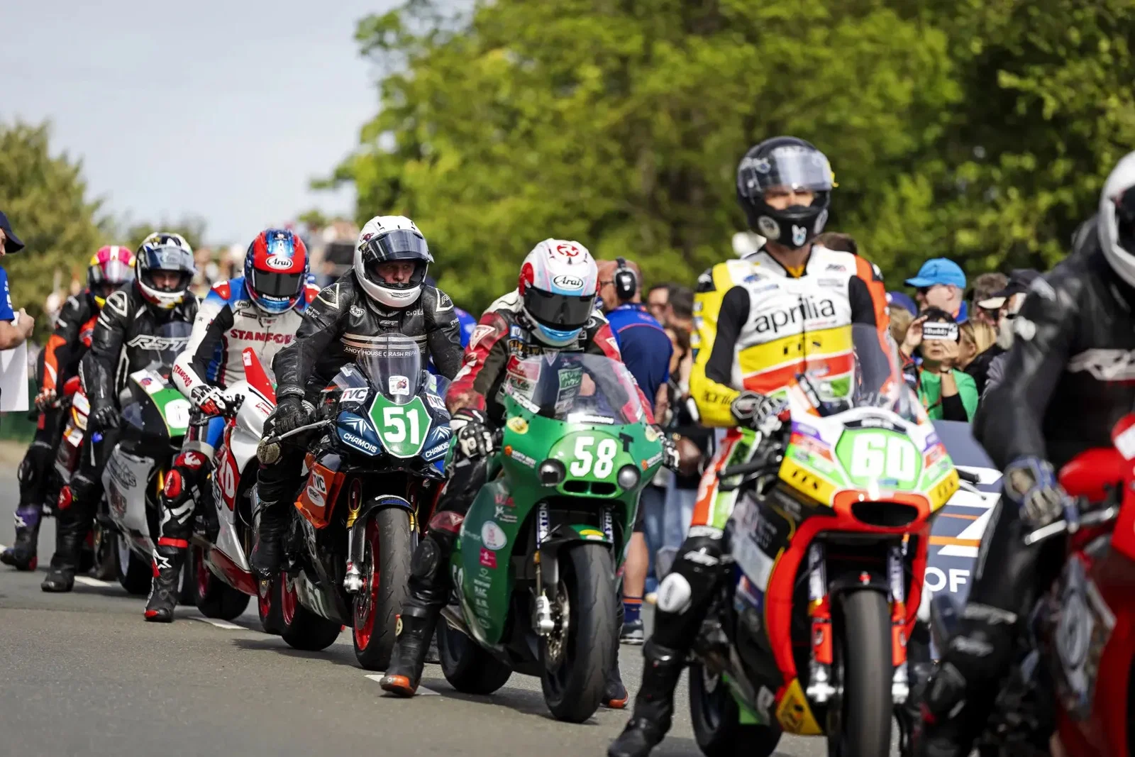 Sportbike/Supertwin-Klasse beim TT. Bildnachweis: Isle of Man TT.