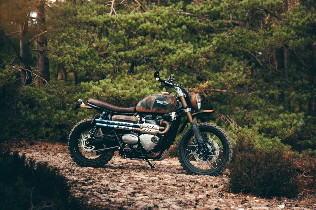 Das Custom-Bike von Triumph Originals aus Großbritannien.