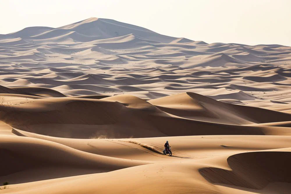 Rallye Dakar rast durch die Wüste
