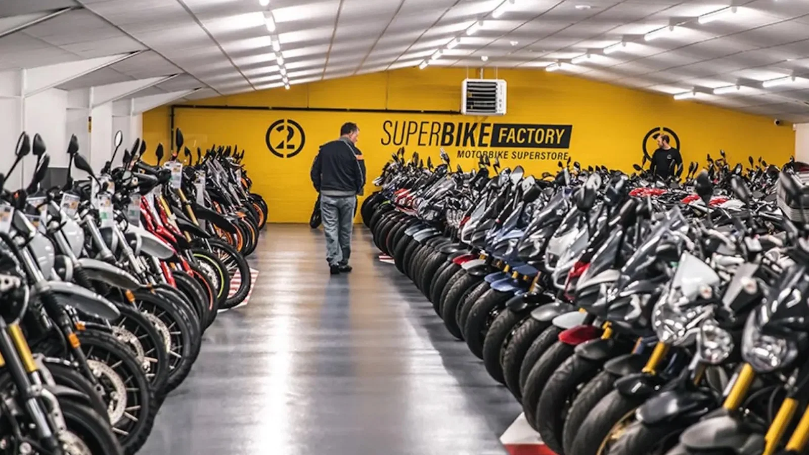 Inside a SuperBike Factory showroom