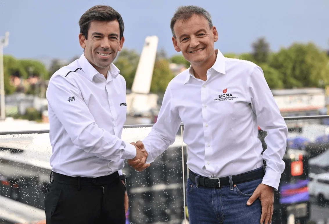 MotoGP- und EICMA-Funktionäre. Bildnachweis: EICMA.