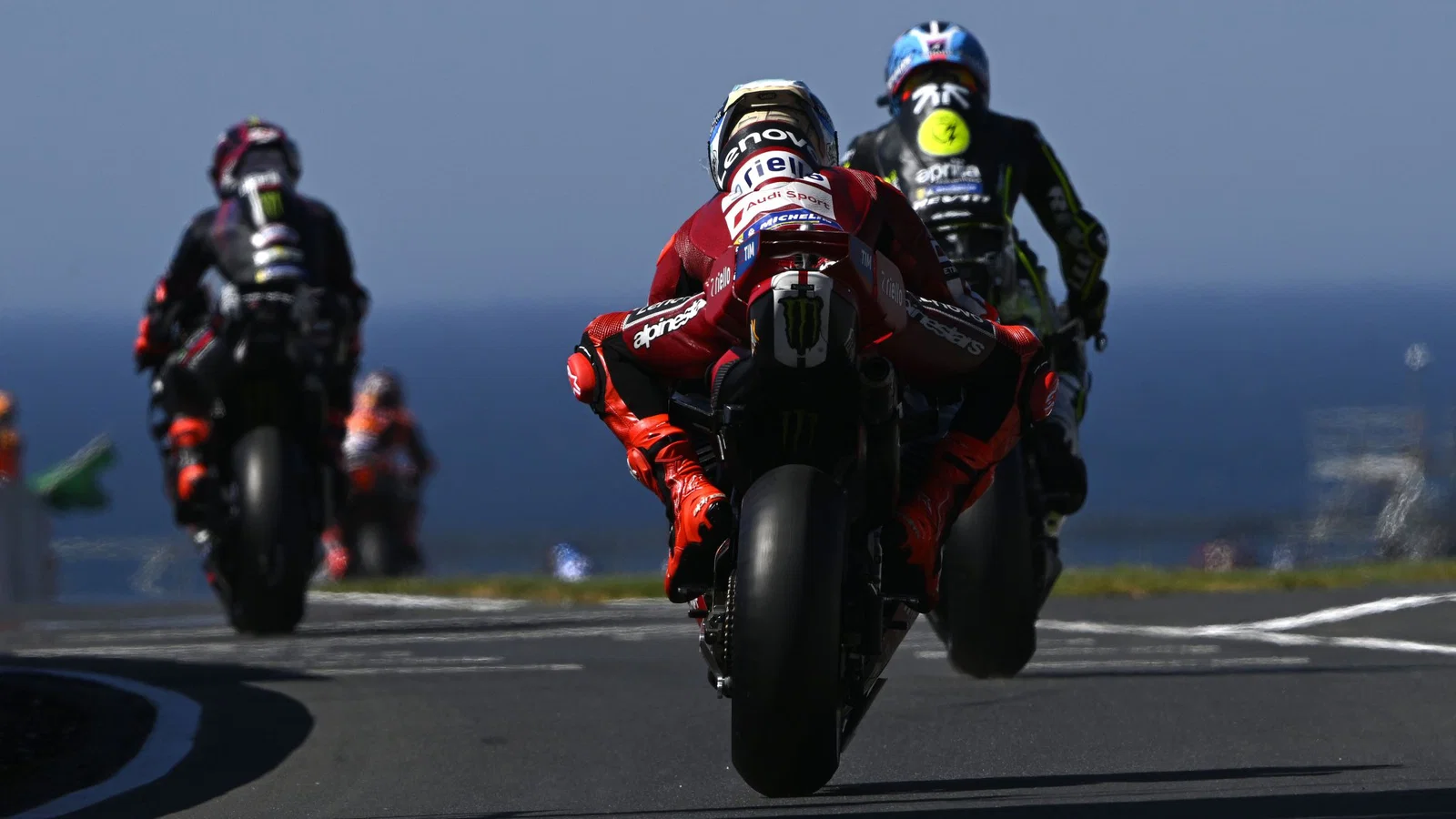 MotoGP riders at Phillip Island. Credit: Gold and Goose.