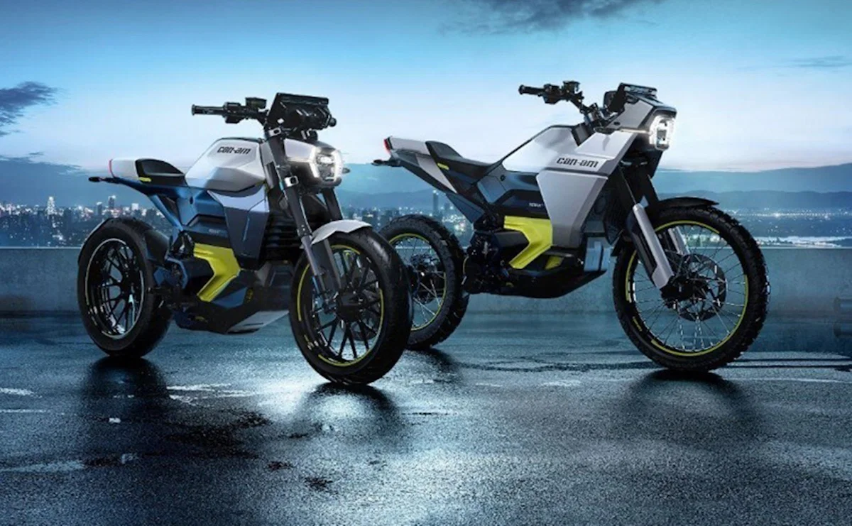 Die Can-Am Origin- und Pulse-Motorräder.