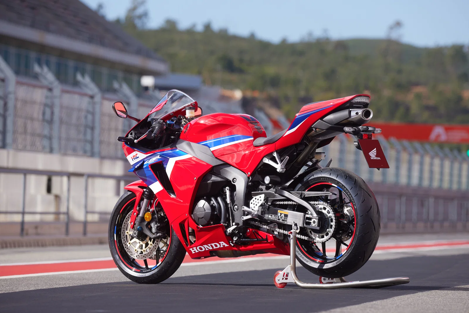 Eine Honda CBR600RR Supersportmaschine.
